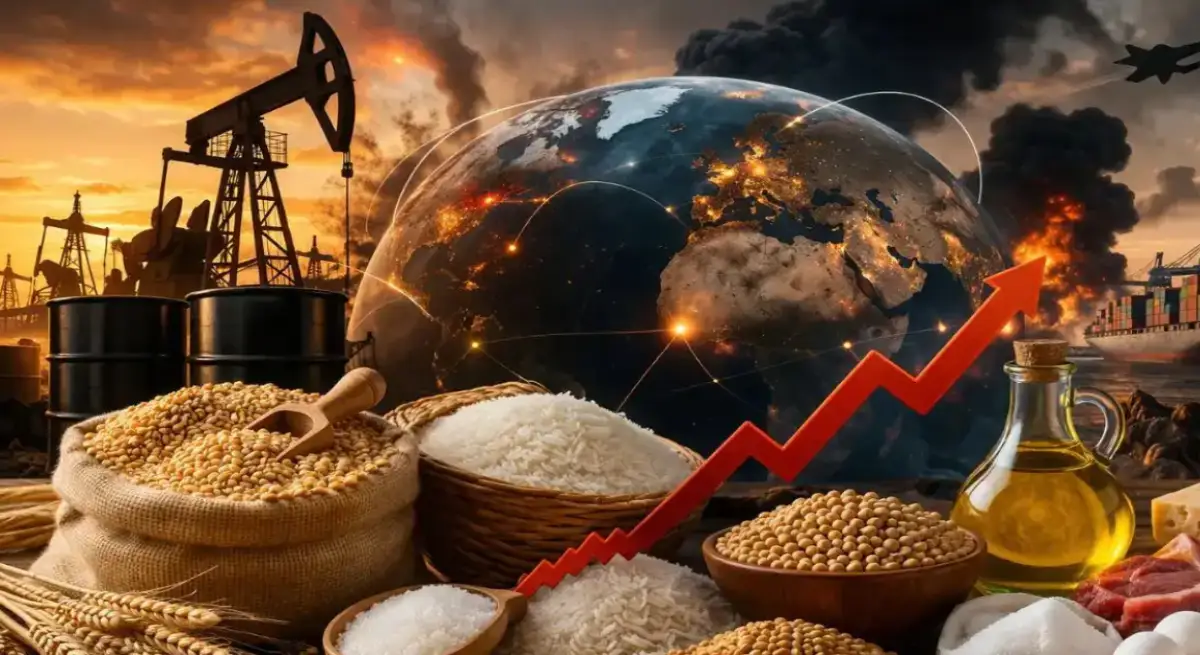 थाली पर दबाव: खाने-पीने की चीजों ने बढ़ाई महंगाई, अब ग्लोबल टेंशन से कच्चे तेल में उबाल का डर